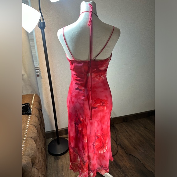 COPY - Vintage Y2k floral hot pink dress size 3 - Picture 9 of 17